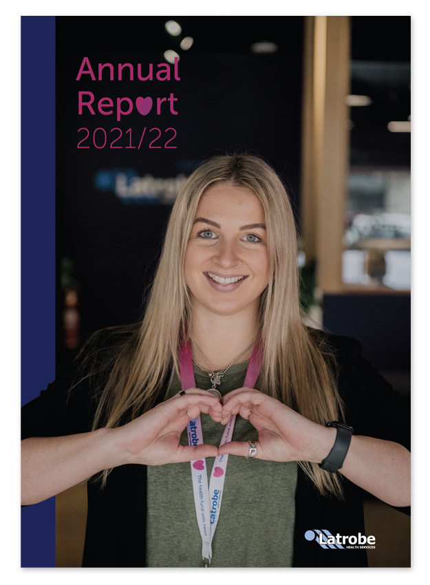 Cover of the Latrobe Health Services annual report 2021-22
